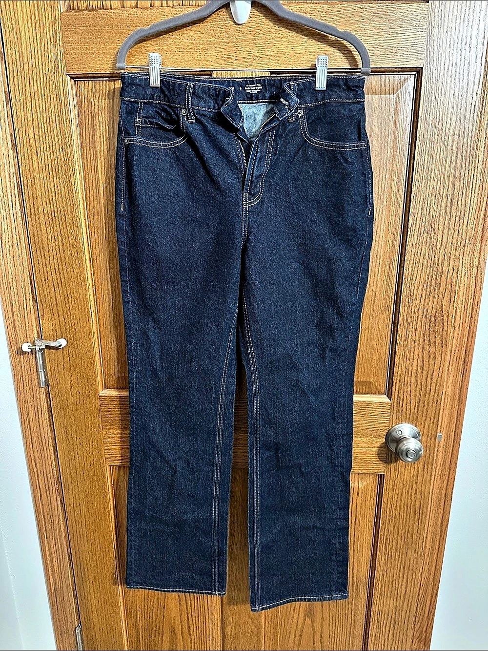 Old Navy Extra High-Rise Baby Boot-Cut Jeans Blue Waist 8